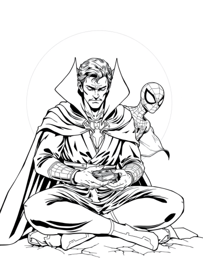 Doctor Strange Meditating To Focus His Powers