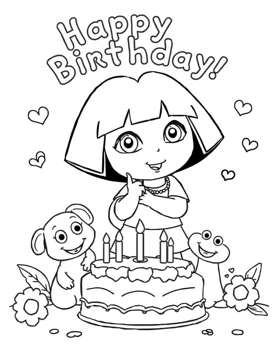 Dora Receiving Birthday Wishes From Loved Ones