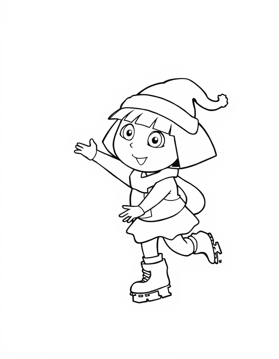 Dora And Boots Ice Skating