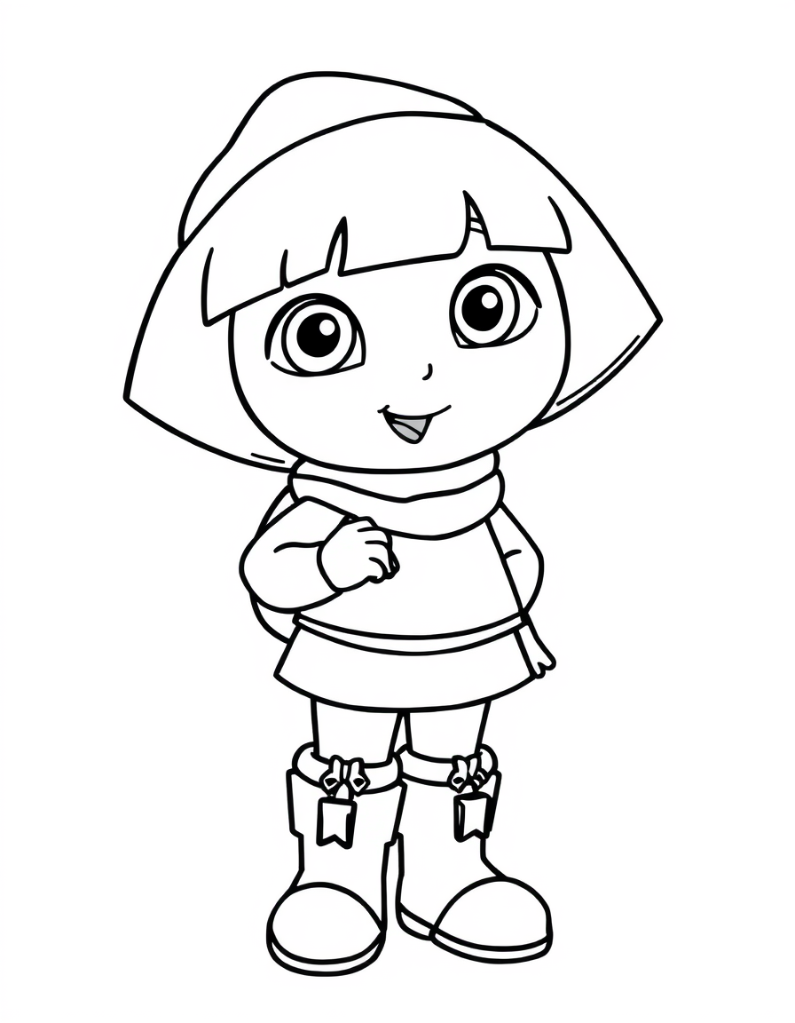 Dora Is Wearing Boots