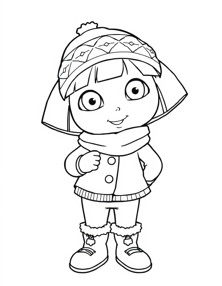 Dora Looks Warm And Cozy