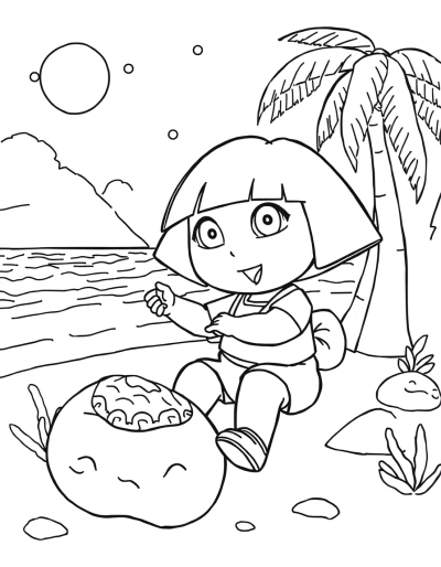 Dora Searches For Treasure