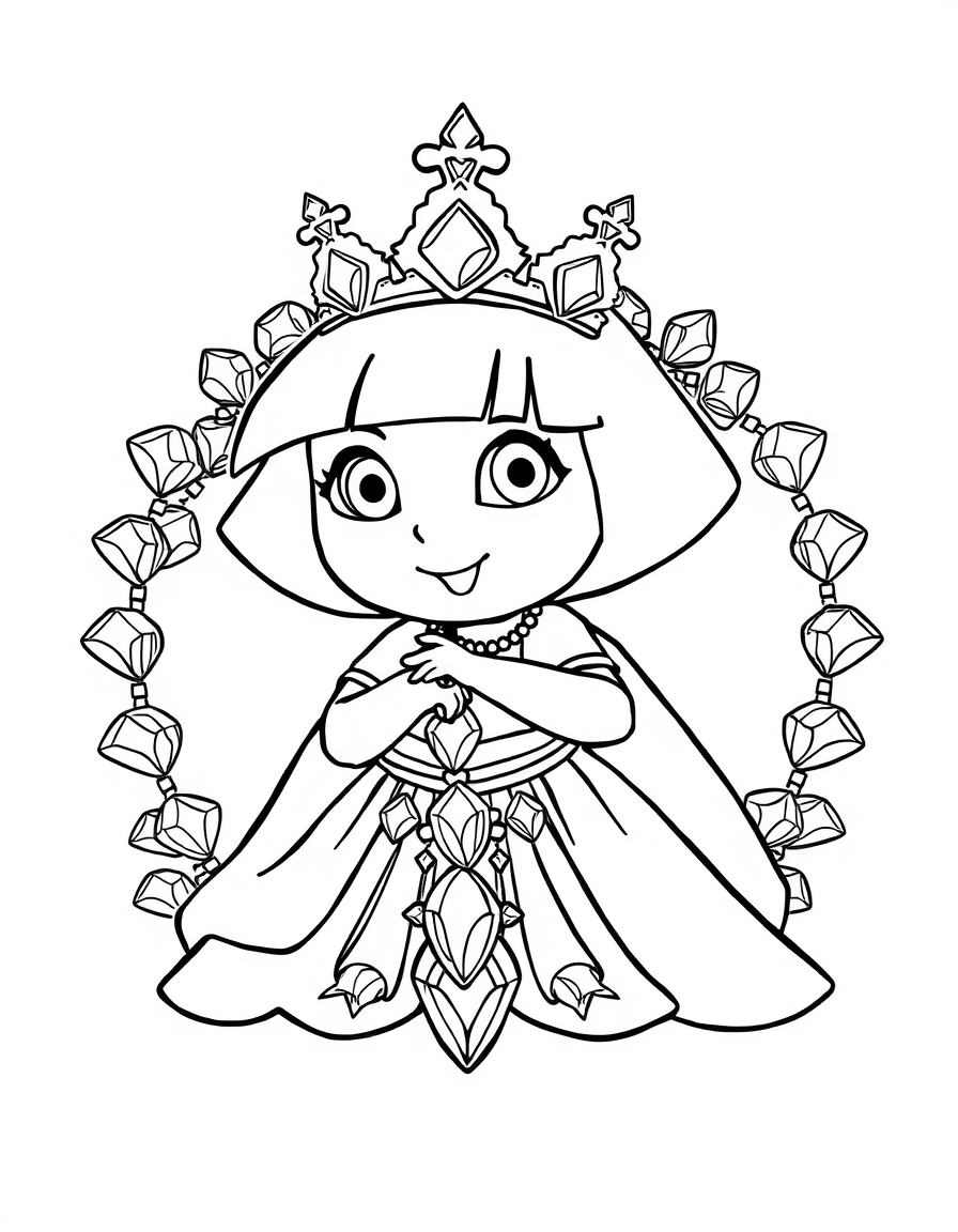 Dora Is Surrounded By Jewels