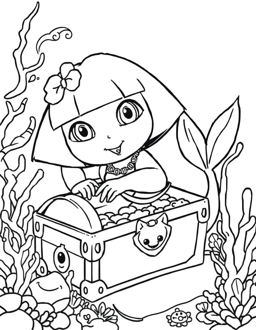Dora Explores Underwater Treasure Chest
