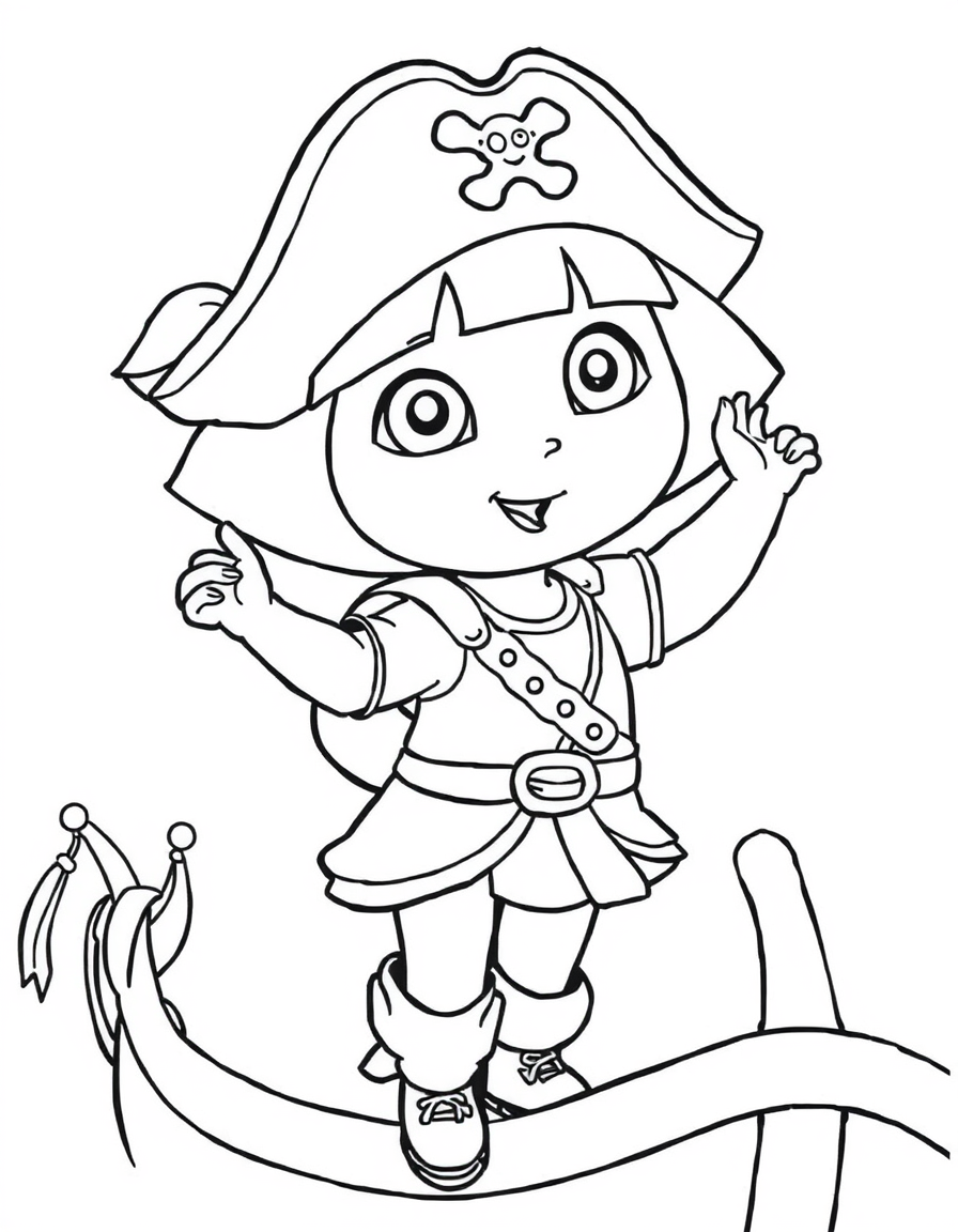 Dora Is On A Pirate Ship