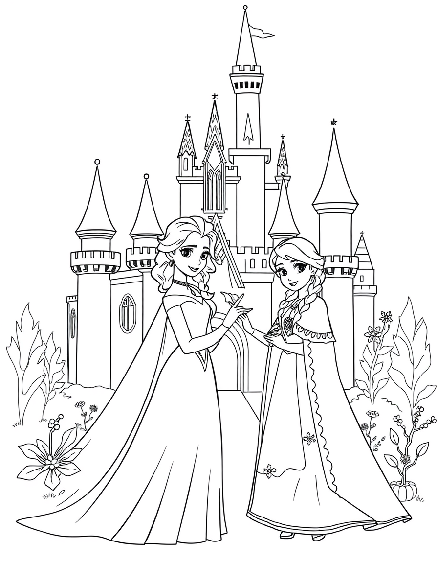 Princesses In Their Beautiful Castle