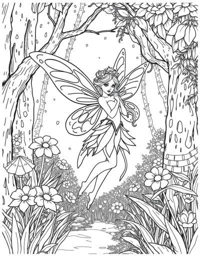 Enchanting Fairy In Magical Forest