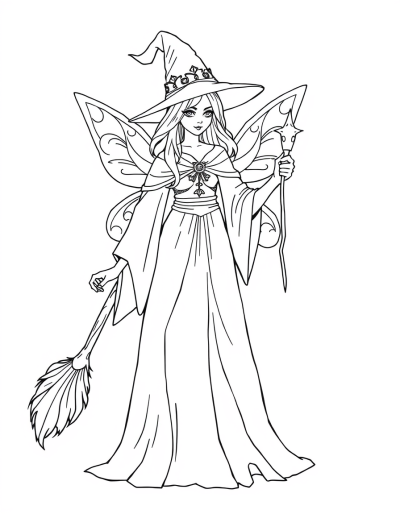 Mysterious Fairy Godmother With Magical Powers