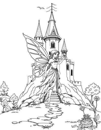 Castle Guarded By Fairy Protectors