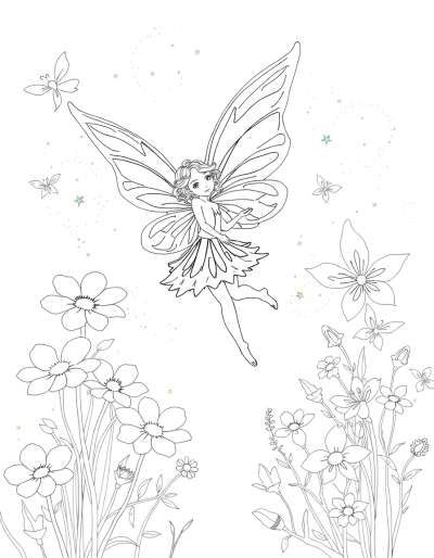 Fairies Flutter Through Sparkling Meadows