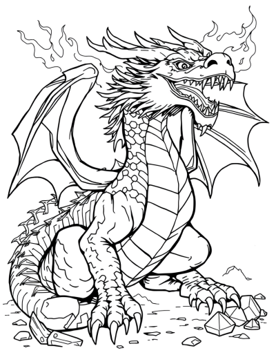 Dragon Guarding Its Treasure