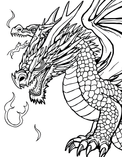 Dragon With Scales Shining