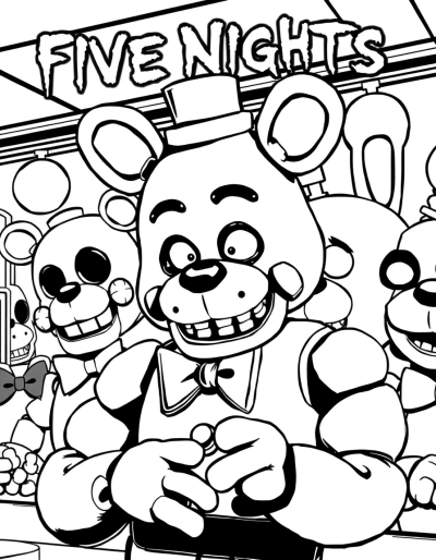 Creepy Animatronics In Pizzeria