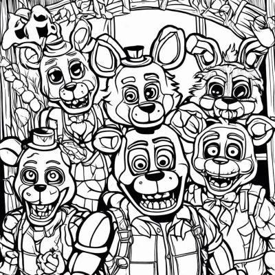 Five Nights at Freddy's Coloring Pages: Fun for Every Fan