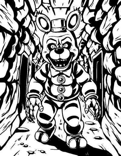 Dark Corridors Filled With Lurking Danger