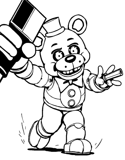 Freddy Fazbear Chasing The Player
