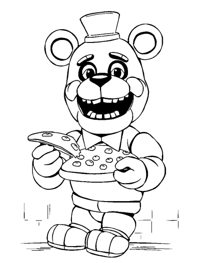 Chica Serving Pizza To Kids