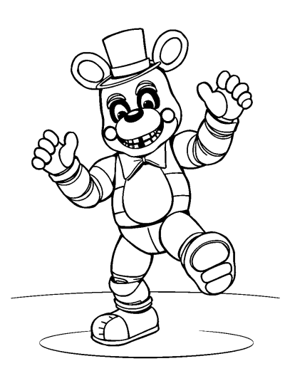 Freddy Fazbear Dancing On Stage