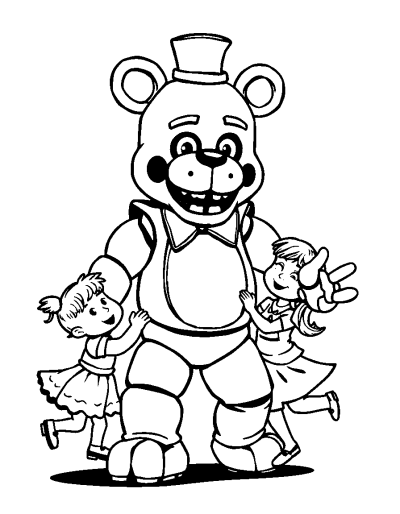 Freddy Fazbear Dancing With Children