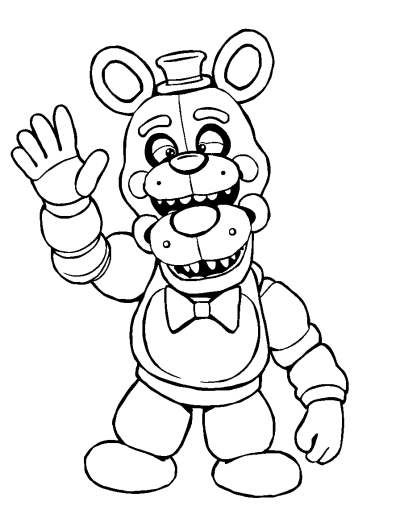 Freddy Fazbear Waving To Audience