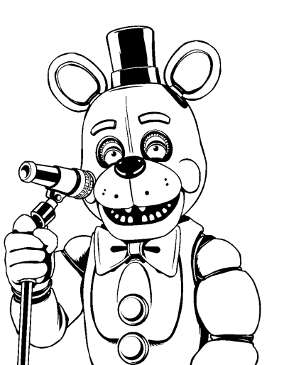 Freddy Fazbear With Microphone