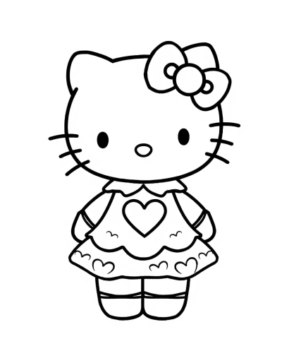 50+ Best Hello Kitty Coloring Pages(Free Download)
