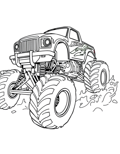 Green Monster Truck Crushing Cars