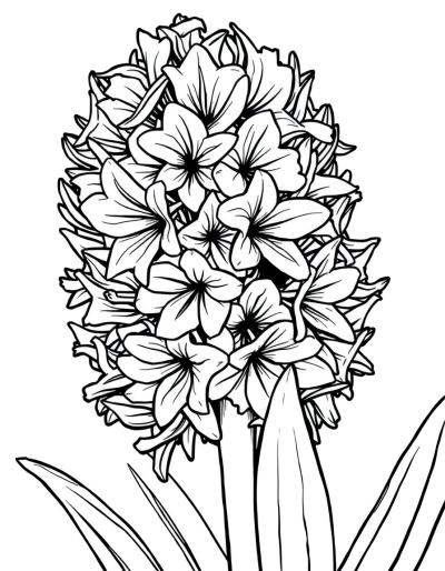 The Elegance Of A Colorless Hyacinth