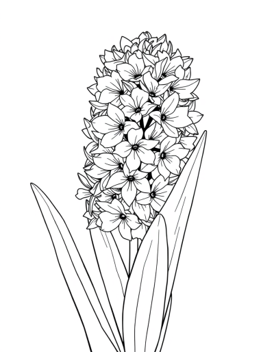 The Simplicity Of A Colorless Hyacinth