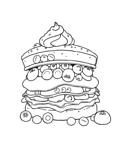 Fruit Rainbow On Ice Cream