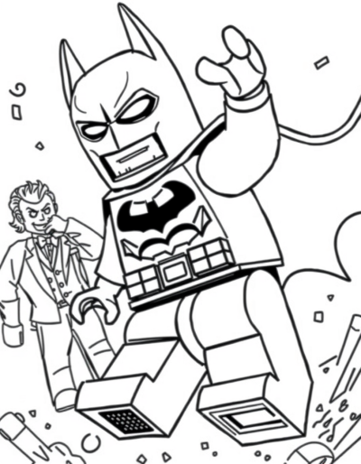 Lego Batman Leaping Into Action