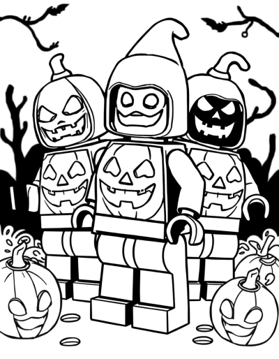 Jack O Lanterns Glowing In Dark