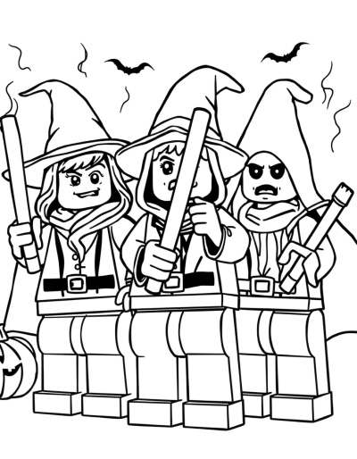Wizards Casting Spells In Costume