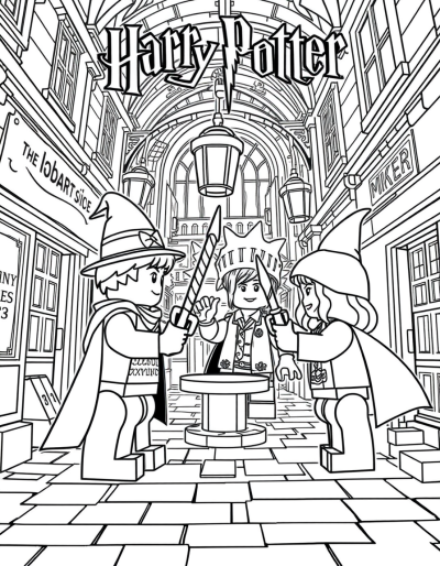 Wizarding Duel In Diagon Alley