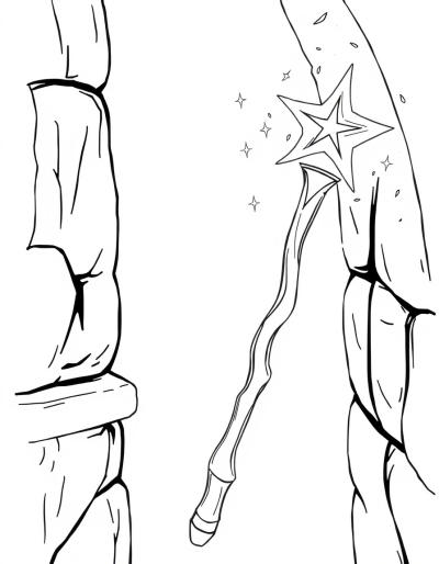 Glowing Wand Illuminates Dark Corners