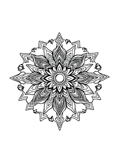 Traditional Spiritual Art For Coloring