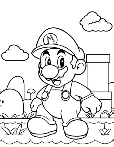 Color In Mario'S Iconic World