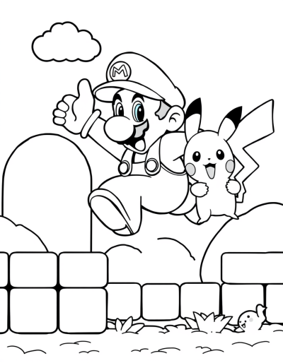 Mario Jumping Over Obstacles And Collecting Coins