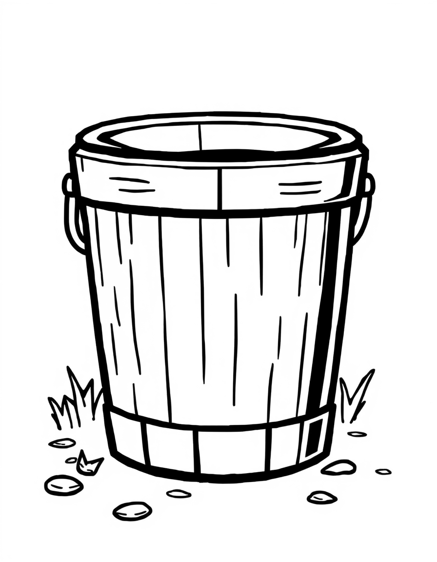 Minecraft Bucket Coloring Pages