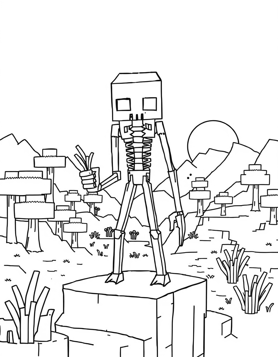 Minecraft Enderman Coloring Sheets