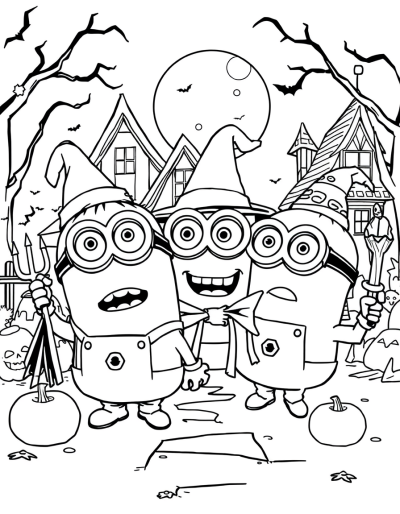 Minions Have A Spooky Haunted House Party