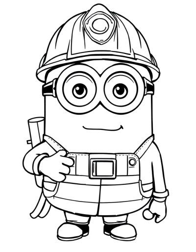 A Firefighter Minion Is Rescuing
