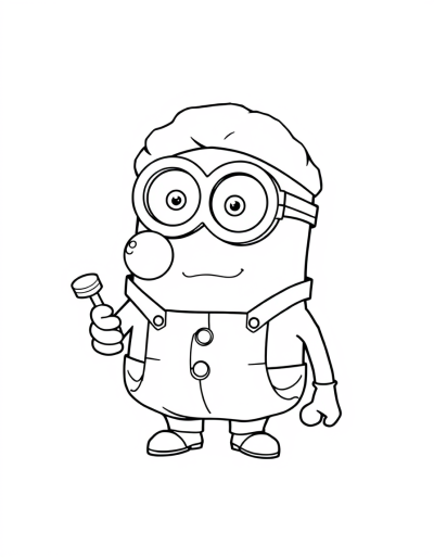 A Scientist Minion Is Experimenting