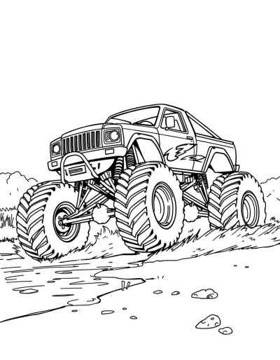 The Monster Truck Kicking Up Dust