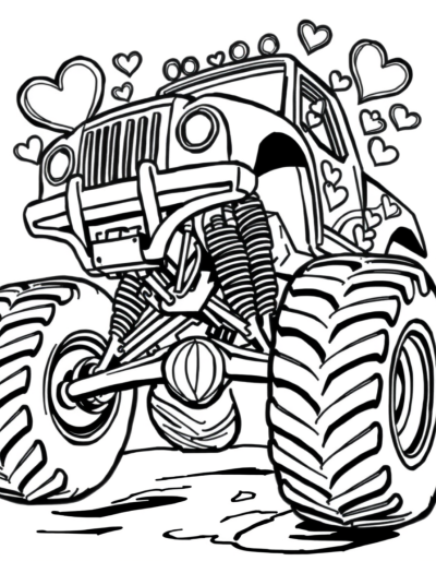 Daredevil Monster Truck With Hearts