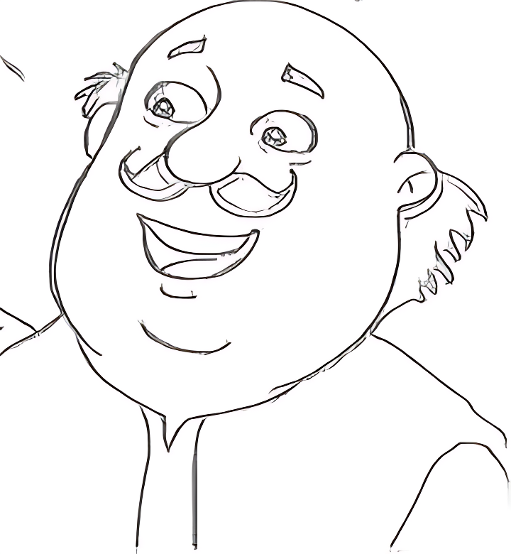 Motu Patlu Coloring Pages