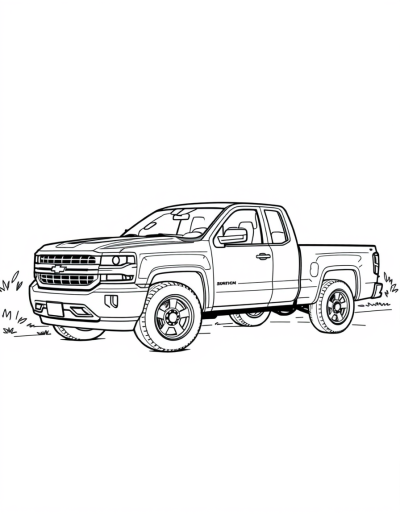 Pickup Truck Parked Outside