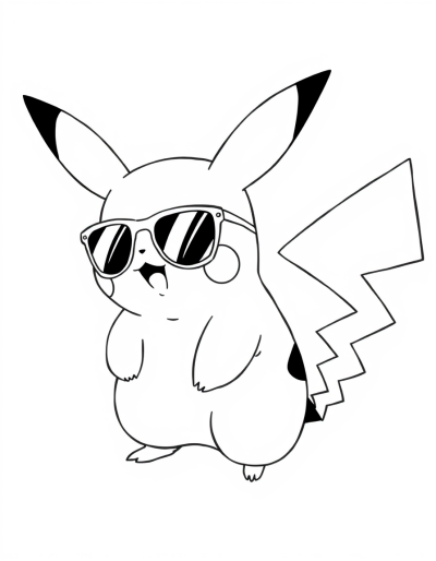 Pikachu Wearing Sunglasses