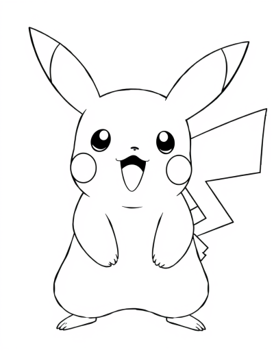 Pikachu With A Surprised Expression