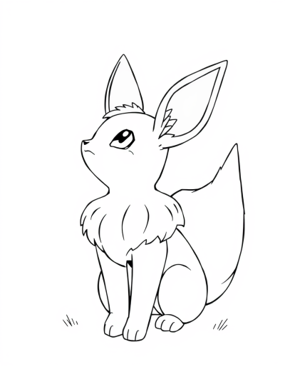 Eevee Gazing Up At The Sky